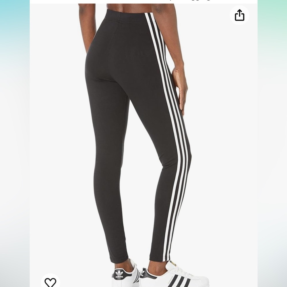 NWT Adidas Future Icon 3 Stripe Leggings